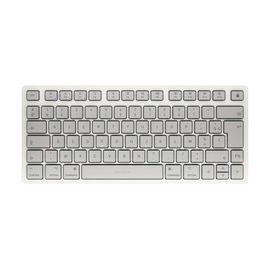 CHERRY KW 7100 Mini - Clavier - pour MAC - 75% - compact - sans fil - Bluetooth 5.1 - AZERTY - Français - commutateur : CHERRY SX - blanc clair de lune - emballage sans plastique