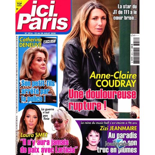 Ici Paris N°3916 : Anne-Claire Coudray - Zizi Jeanmaire - Laura Smet - Catherine Deneuve