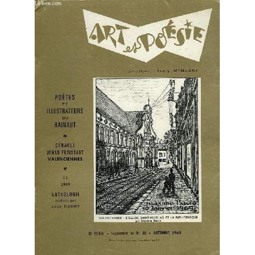 Art Et Poesie, Xie Annee, Supplement Au N°48, Automne 1969