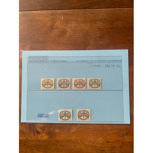 Lot De 6 Timbres Poste Vatican Neufs Non Oblitérés Poste Vaticane Segnatasse