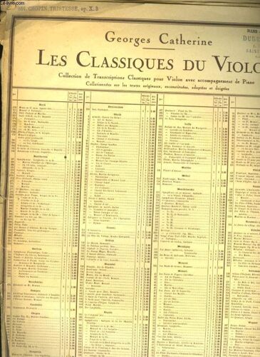 Les Classiques Du Violon  Troisieme Etude