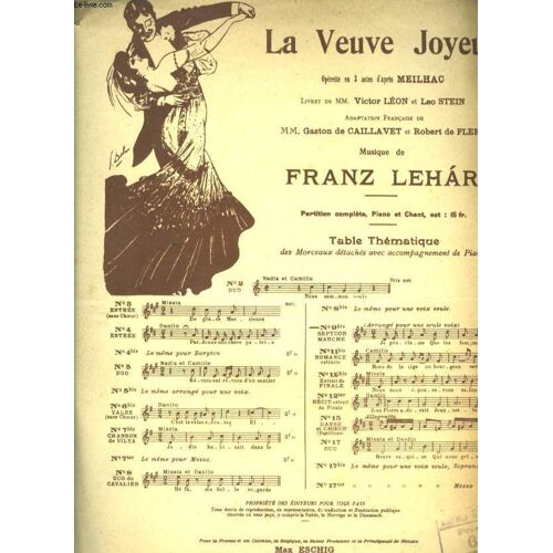 La Veuve Jouyeuse N°9bis Septuor Marche