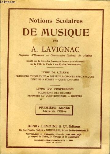 Notions Scolaires De Musique