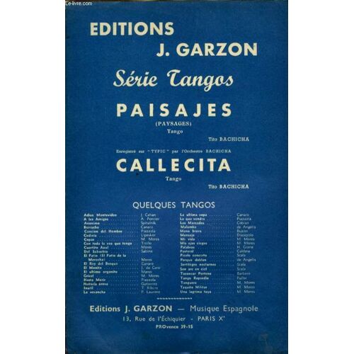 Paisajes ( Paysages) / Callecita