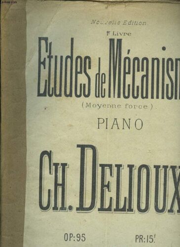 Etudes De Mecanisme ( Moyenne Force) Op 95 1er Livre