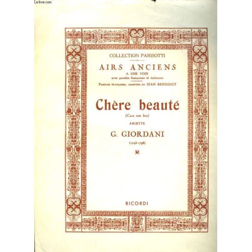 Chere Beaute ( Cro Mio Ben)