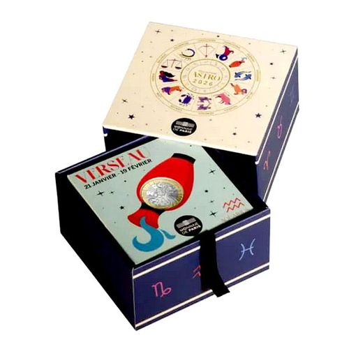 France 2026 - Coffret Astro - Collection Complète De 12 Pieces De 5 Euros Bimetaliques Commemorative - Monnaie De Paris Coffret D' Origine
