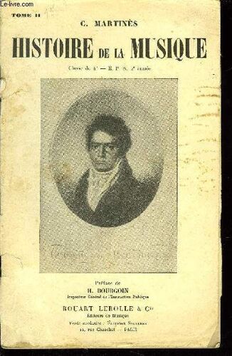 Histoire De La Musique Tome Ii