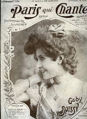 Paris Qui Chante Revue Hebdomadaire Illustrée 6ème Année N°264