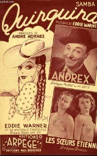 Quiquina Samba Chantée Partition Pour Le Chant