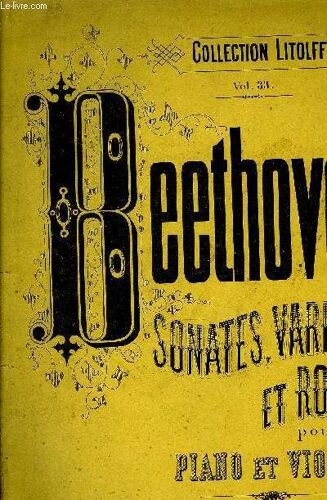 Sonates, Variations Et Rondo Pour Piano Et Violon