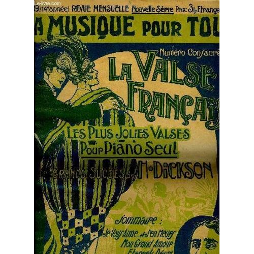 La Musique Pour Tous. 14e Année. N°109. La Valse Française