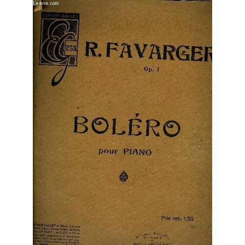 Bolero Pour Piano Op.1
