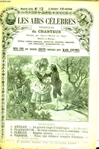 Les Airs Celebres  Le Grand Singe D'amerique / Je Veux Comme C4est La Coutume / Repete Encore / Tous Ces Rodeurs Remplis D'audace
