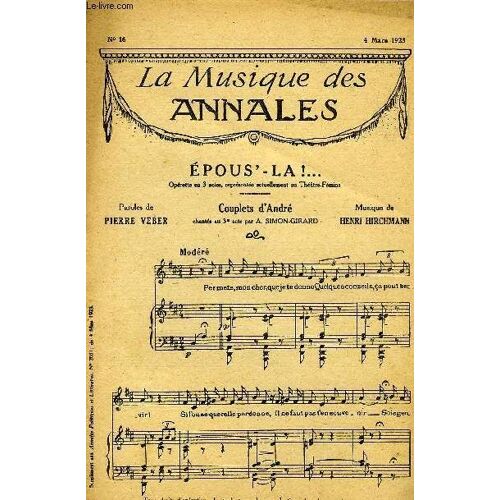 La Musique Des Annales N°16 Epous'-La !