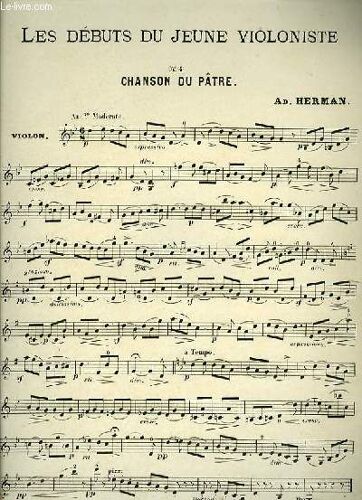 N°4 Chanson Du Patre Extrait De Les Débuts Du Jeune Violonniste Pour Violon