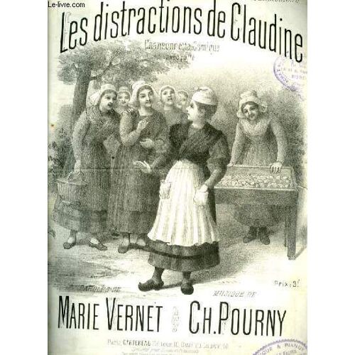 Les Distractions De Claudine Chansonnette-Comique Pour Piano Et Chant