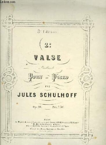 2e Valse Pour Piano Op.20 3e Edition