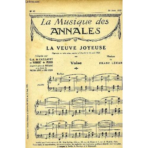 La Musique Des Annales N°45 La Veuve Joyeuse