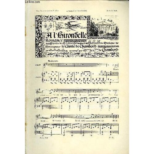 Supplement Musical Au N°2786 De L'illustration