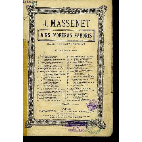 N°36 Les Lettres Tiré De Werther / Partition Pour Le Chant