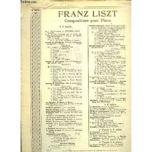 Rhapsodie Hongroise Viii. Composition Pour Piano À 2 Mains