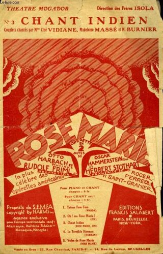 Chant Indien ( Indian Love Call)