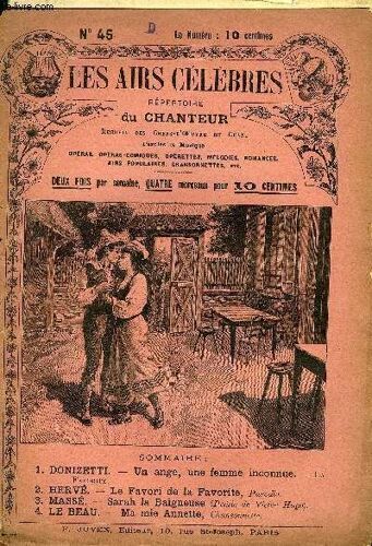 Les Airs Celebres N°45 : Donizetti, Hervé, Massé Et Le Beau