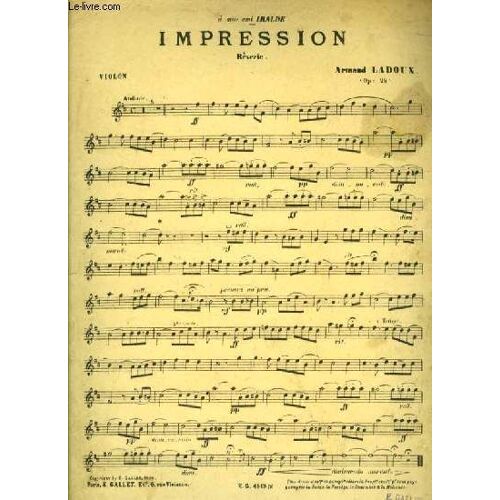 Impression Rêverie Pour Violon Seul