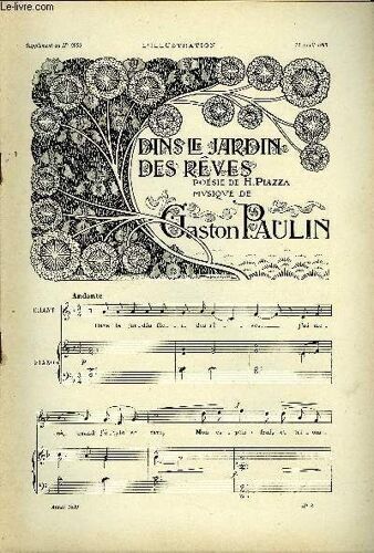 Supplement Musical Au N°2930 De L'illustration