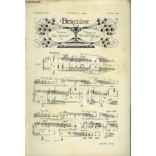 Supplement Musical Au N°3114 De L'illustration
