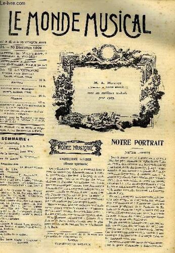 Le Monde Musical 20e Annee N°24 Geistliche Lieder