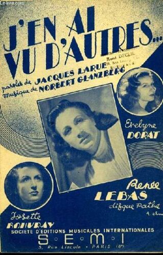 J'en Ai Vu D'autres Slow Partition Pour Le Chant