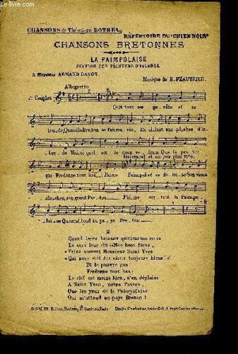 La Paimpolonaise Chanson De Pêcheurs D'islande Tiré De Chanson Bretonnes