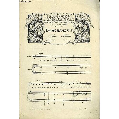 Supplement Musical Au N°3365 De L'illustration