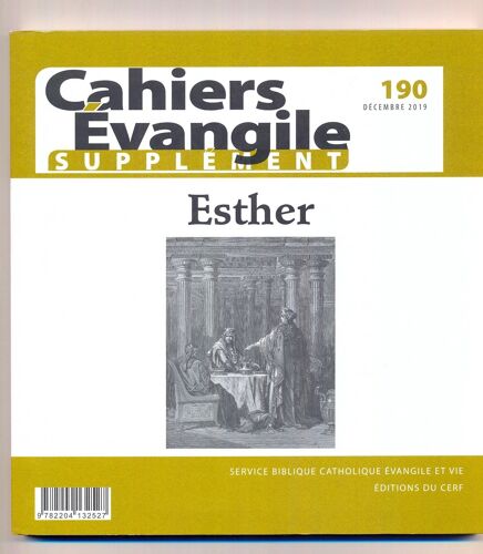 Cahiers Evangile - Numéro 190 Esther -Supplément-