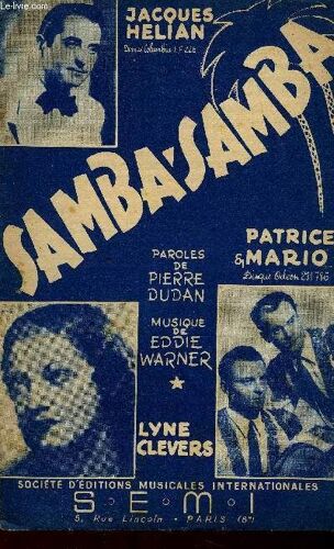 Samba Samba Samba Fox Trot Partition Pour Le Chant