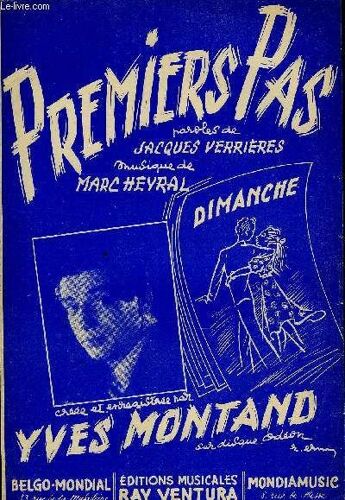 Premiers Pas Partition Pour Le Chant