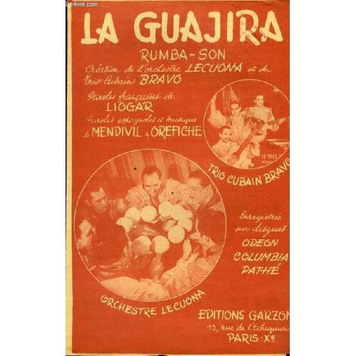 La Guajira (O Ma Belle Cubaine) Son Cubain Chant Accordeon
