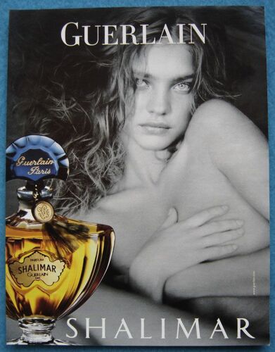 Publicité Papier - Parfum Shalimar De Guerlain De 2009, Natalia Vodianova Mannequin