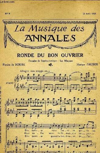 La Musique Des Annales N°9 Ronde Du Bon Ouvrier