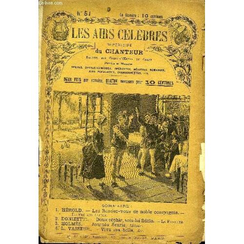 Les Airs Celebres N°51: Herold, Donizetti, Holmès Et L. Vasseur