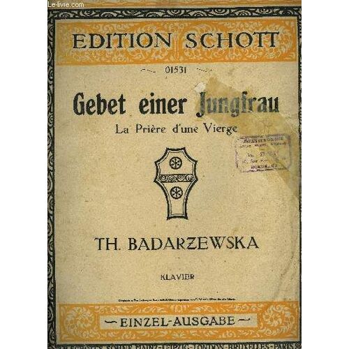 Gebet Einer Jungirau (La Priere D'une Vierge)