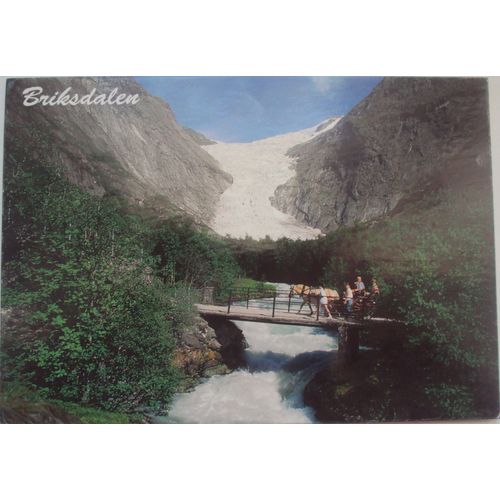 Norvège.. Briksdalen . Norway . Phot.Jan Arve Dale . Au Verso Timbre Norge 4.50 Frigjoringen 50a (1945-1995)