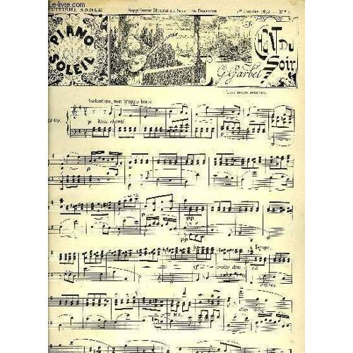 Piano Soleil 1er Janvier 1893, N°1