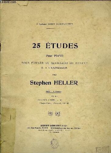 25 Etudes Pour Piano
