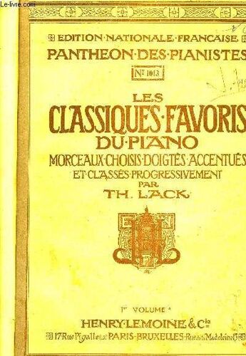 Les Classiques Favoris Du Piano