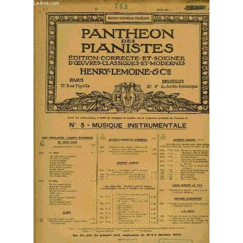 Pantheon Des Pianistes N°763