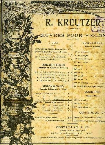 Oeuvres Pour Le Violon