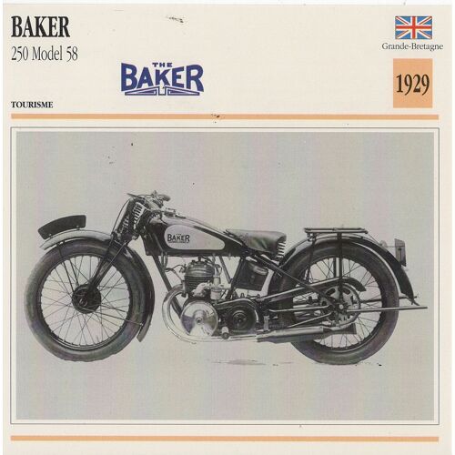 Fiche Moto Passion Baker 250 Model 58